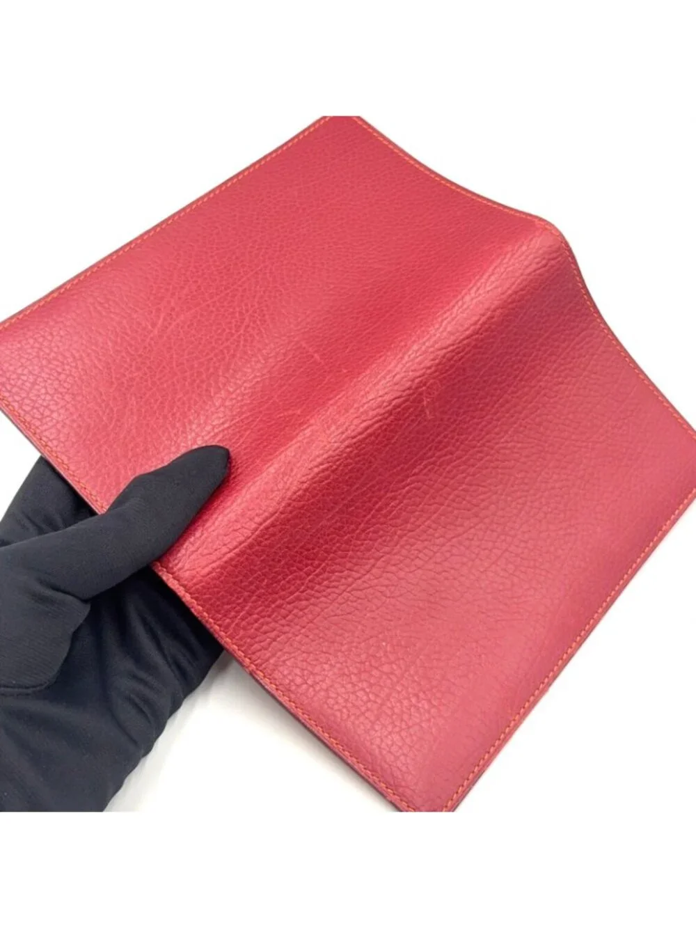 Hermes Adage Agenda Cover Globe Trotter Leather Orange Red Silver